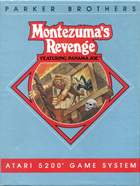 Cover for Montezuma's Revenge featuring Panama Joe
