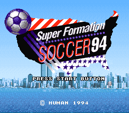 Super Formation Soccer 94 - World Cup Edition (Super Nintendo