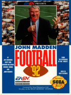 Cover for John Madden Football '92